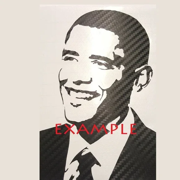 4 Pack Cat Love Sticker Black Carbon Fiber Vinyl Decal Logo Laptop Window - Picture 3 of 6